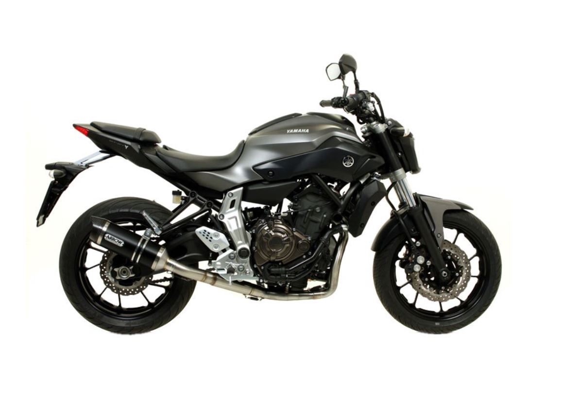 ARROW ESCAPE COMPLETO ALUMINIO DARK THUNDER TERMINACIÓN DE CARBONO YAMAHA MT 07 14-20 / Tracer 7 21-24