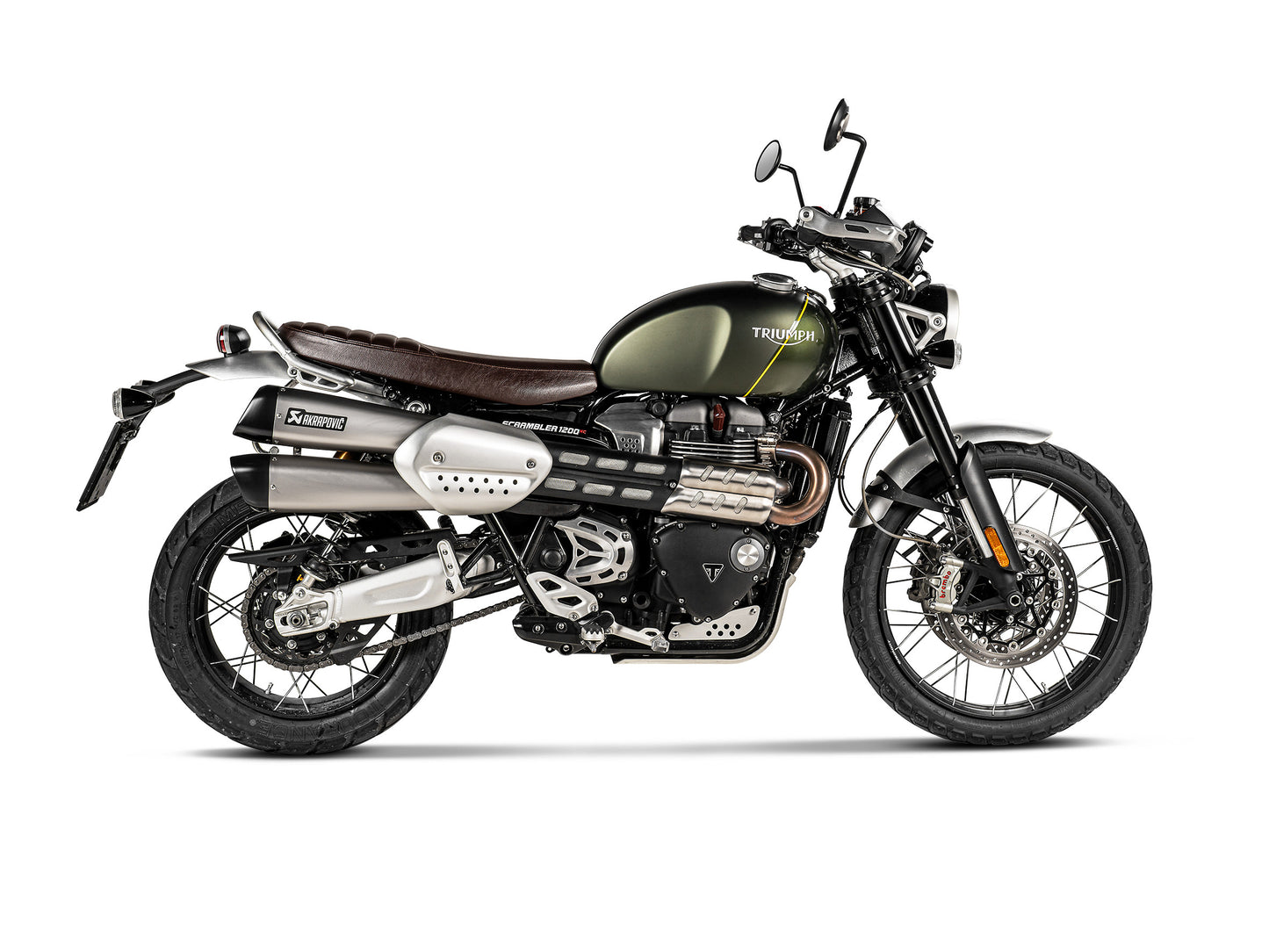 AKRAPOVIC SLIP-ON HOMOLOGADO TUV EURO 4 TRIUMPH SCRAMBLER 1200 2019-20