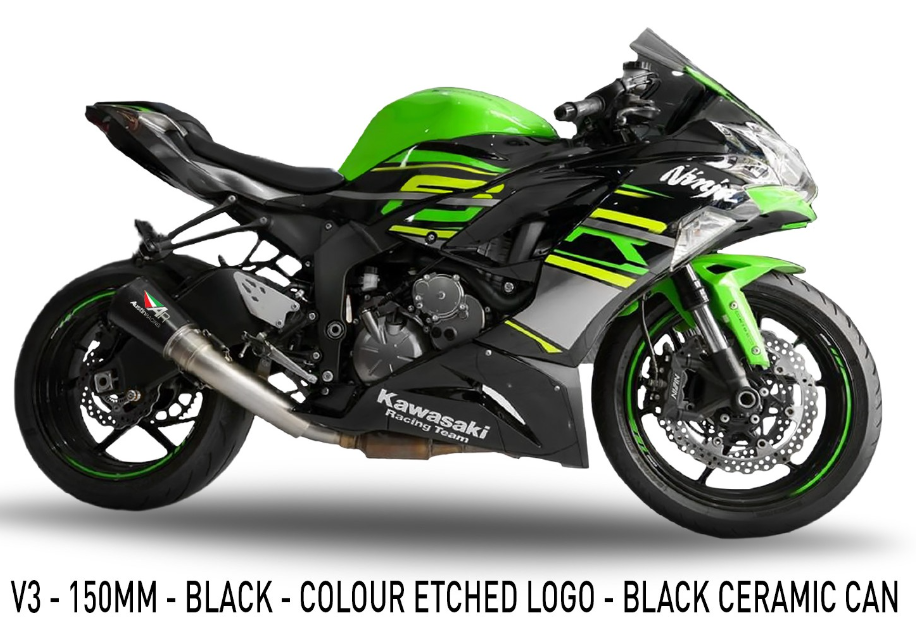 AUSTIN RACING GP1R/GP2R/V3 SLIP-ON KAWASAKI ZX636/ZX6R 2009-2025