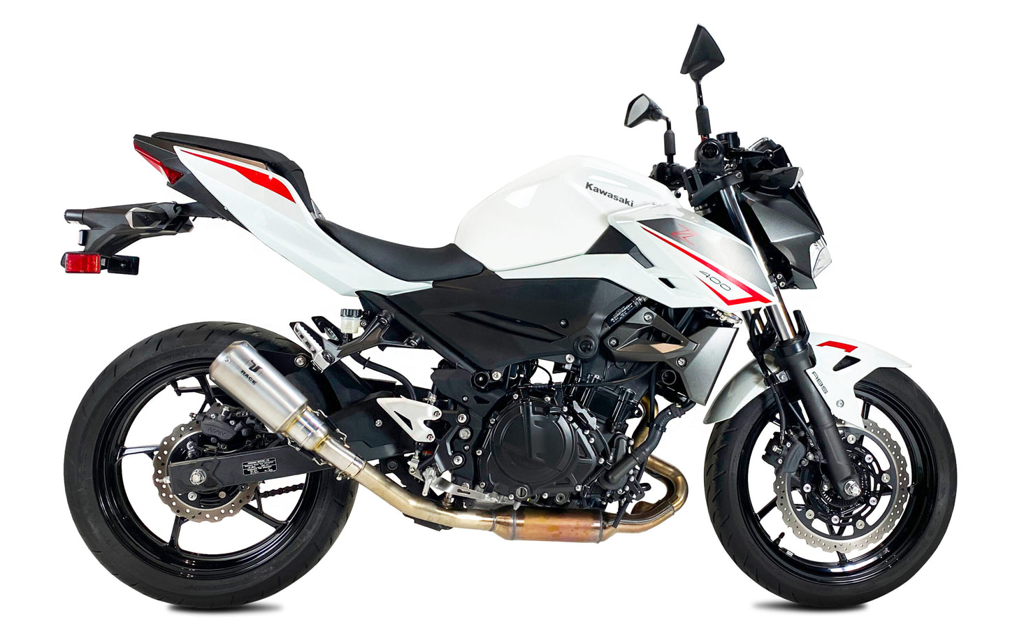 IX RACE ESCAPE RACING MK2 INOX KAWASAKI NINJA 400/Z 400 2018-2023 / NINJA 500/Z 500 2024-25
