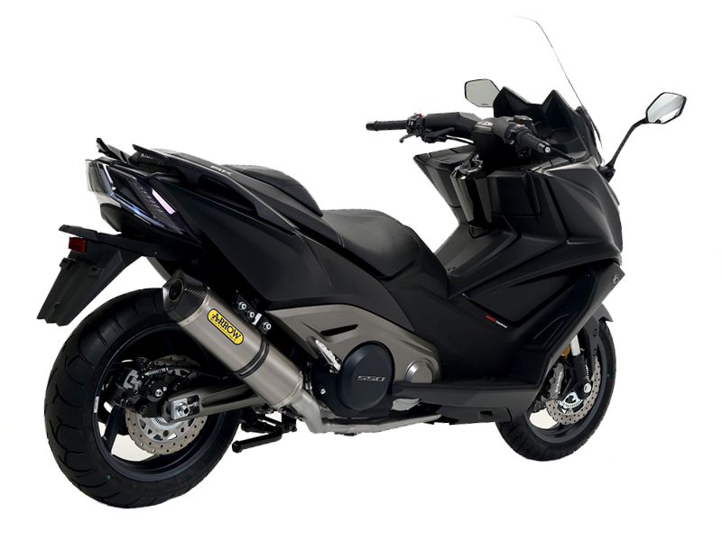 ARROW FULL SYSTEM RACE-TECH NEGRO FONDO EN CARBONO KYMCO AK 550 2017-20