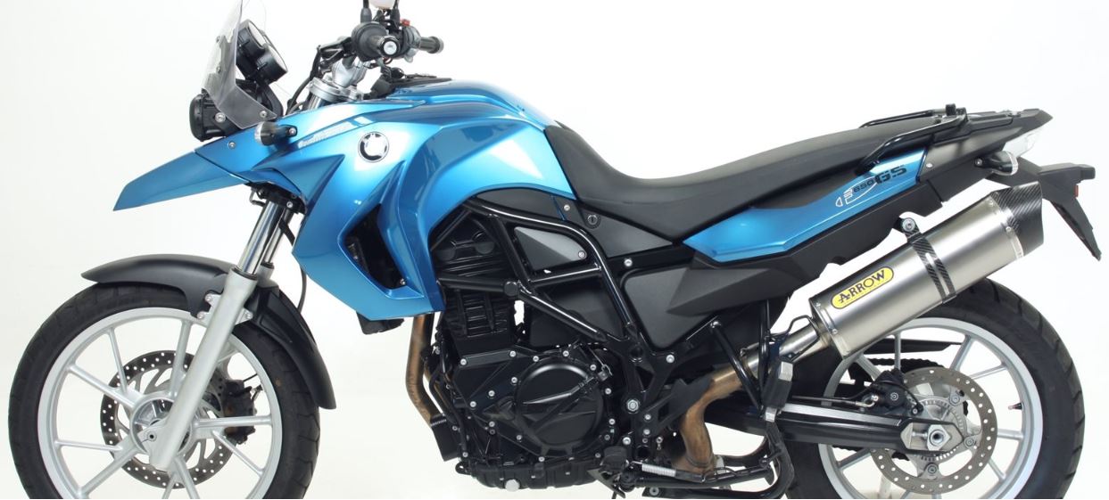 ARROW SILENCIOSO MAXI RACE-TECH DE ALUMINIO "DARK" FONDO EN CARBONO BMW F 650 GS 2008-12 / BMW F 800 GS / ADVENTURE 2017-18