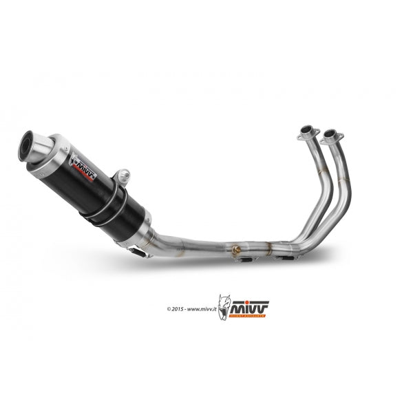 MIVV SISTEMA COMPLETO 2x1 GP BLACK YAMAHA MT-07 / FZ-07 2014-24