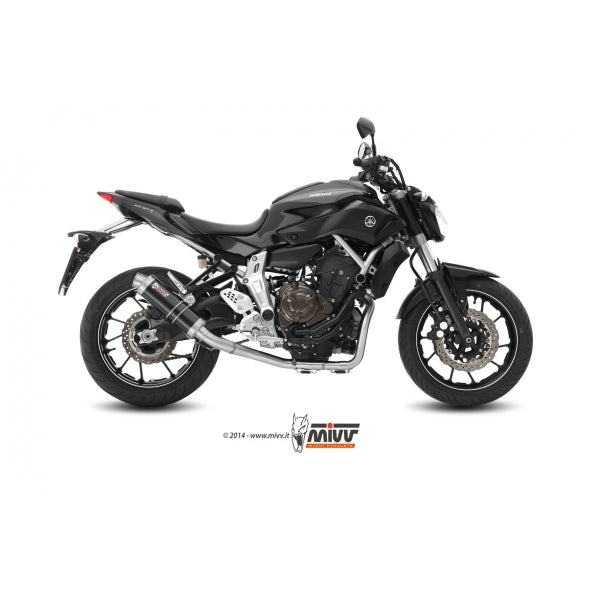 MIVV SISTEMA COMPLETO 2x1 GP BLACK YAMAHA MT-07 / FZ-07 2014-24