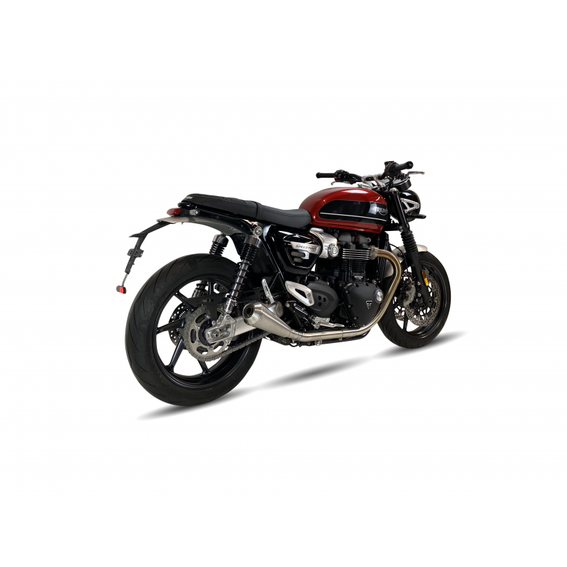 IXIL SLIP ON (SILENCIADOR DERECHO Y IZQUIERDO) IRONHEAD CONICAL MATT INOX TRIUMPH SPEED TWIN 1200 2019-23