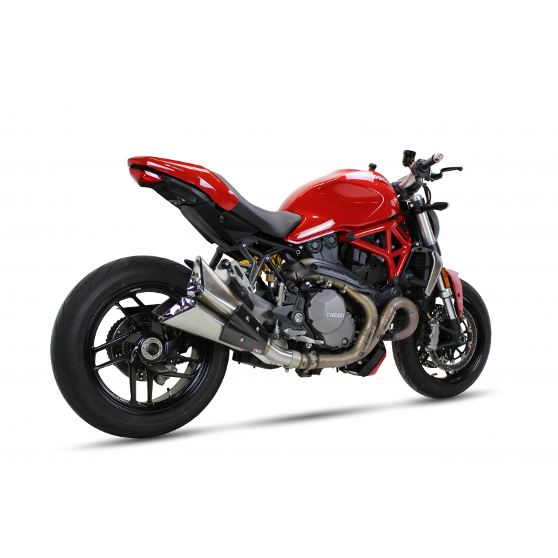 IXIL SLIP ON DOUBLE SLASHED CONE XTREM BLACK DUCATI MONSTER 1200 2017-20 / MONSTER 821 2017-20