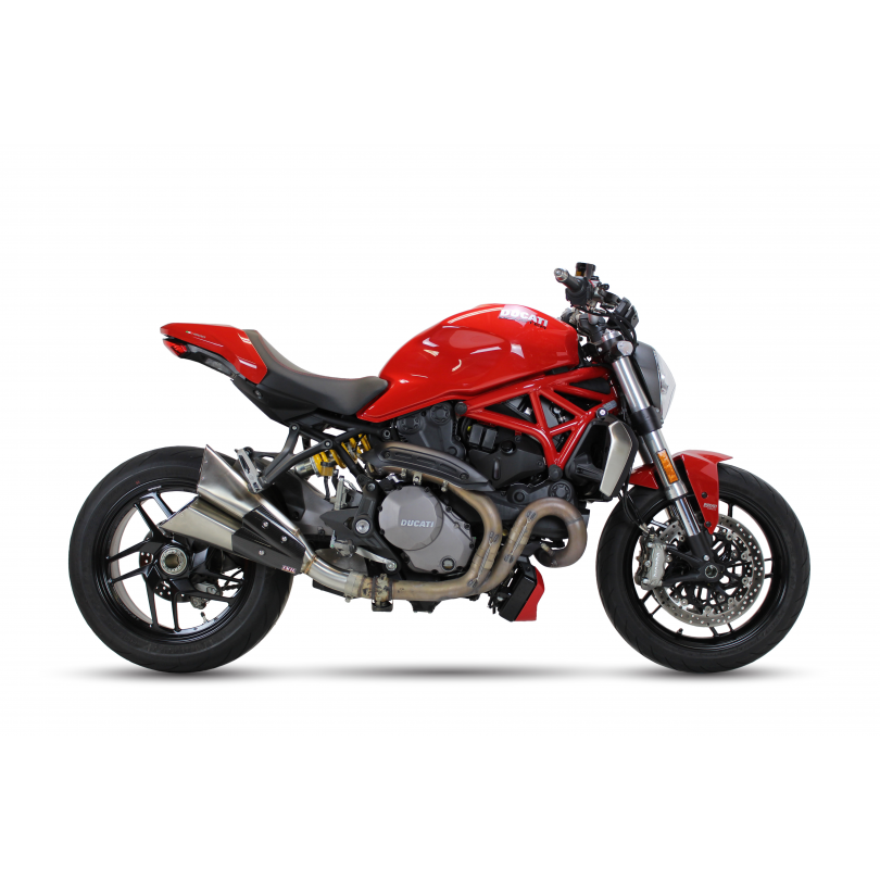 IXIL SLIP ON DOUBLE SLASHED CONE XTREM BLACK DUCATI MONSTER 1200 2017-20 / MONSTER 821 2017-20