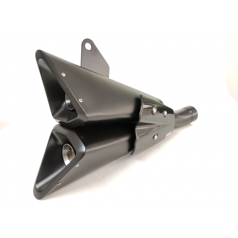 IXIL SLIP ON DOUBLE SLASHED CONE XTREM BLACK DUCATI MONSTER 1200 2017-20 / MONSTER 821 2017-20
