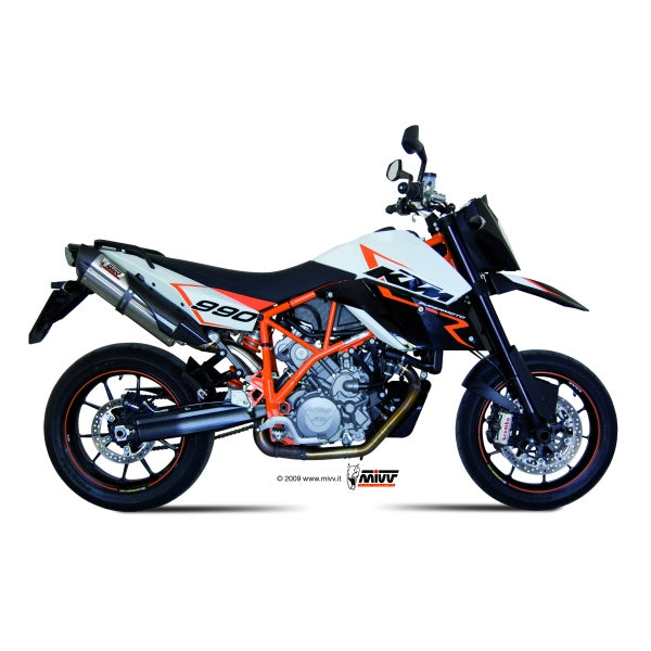 MIVV 2 SUONO CON TAPA CARBONO KTM 950 SUPERMOTO R 2005-06 / 990 SUPERMOTO R 2007-13