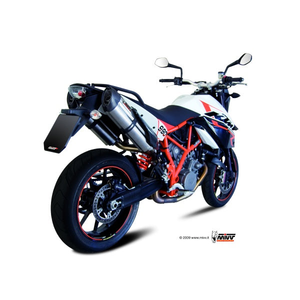 MIVV 2 SUONO CON TAPA CARBONO KTM 950 SUPERMOTO R 2005-06 / 990 SUPERMOTO R 2007-13