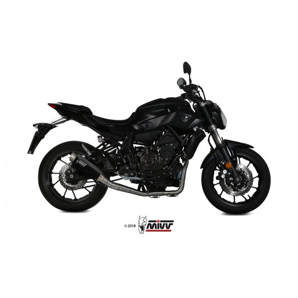 MIVV SISTEMA COMPLETO 2x1 GPpro BLACK YAMAHA MT-07 / FZ-07 2014-24