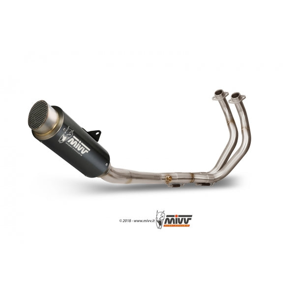 MIVV SISTEMA COMPLETO 2x1 GPpro BLACK YAMAHA MT-07 / FZ-07 2014-24