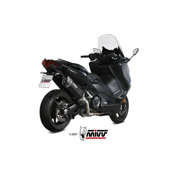 MIVV FULL SYSTEM 2X1 SR-1 BLACK YAMAHA T-MAX 560 2020-21
