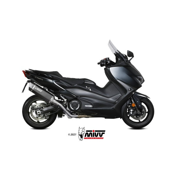 MIVV FULL SYSTEM 2X1 SR-1 BLACK YAMAHA T-MAX 560 2020-21