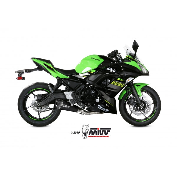 MIVV SISTEMA COMPLETO 2x1 DELTA RACE BLACK KAWASAKI NINJA 650 / Z650 2017-23 (2)