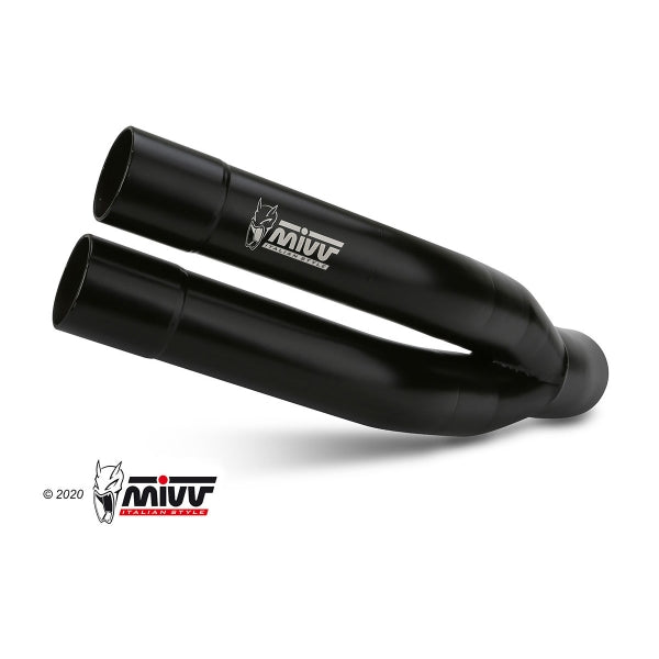 MIVV SLIP-ON DOUBLE GUN BLACK KAWASAKI Z900 2017-19 / Z900 A2 (35 KW / 70 KW) 2017-24