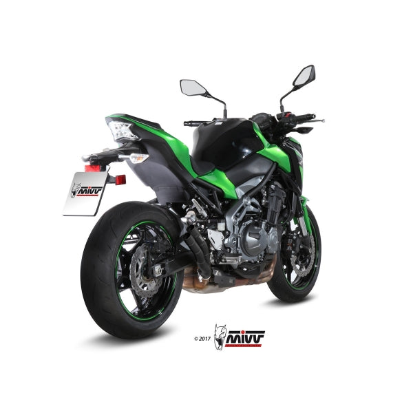 MIVV SLIP-ON DOUBLE GUN BLACK KAWASAKI Z900 2017-19 / Z900 A2 (35 KW / 70 KW) 2017-24