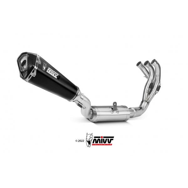 MIVV SISTEMA COMPLETO 3x1 DELTA RACE CARBON YAMAHA MT-09 / SP / FZ-09 2021-23
