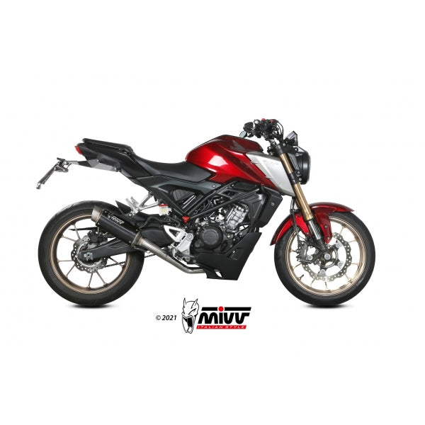 MIVV FULL SYSTEM 1x1 GPpro BLACK HONDA CB 125 R 2021-24