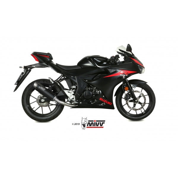 MIVV FULL SYSTEM 1x1 GPpro BLACK SUZUKI GSX-R 125 / GSX-S 125 2017-20