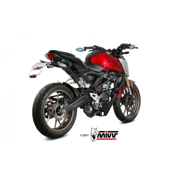 MIVV FULL SYSTEM 1x1 MK3 BLACK HONDA CB 125 R 2021-24