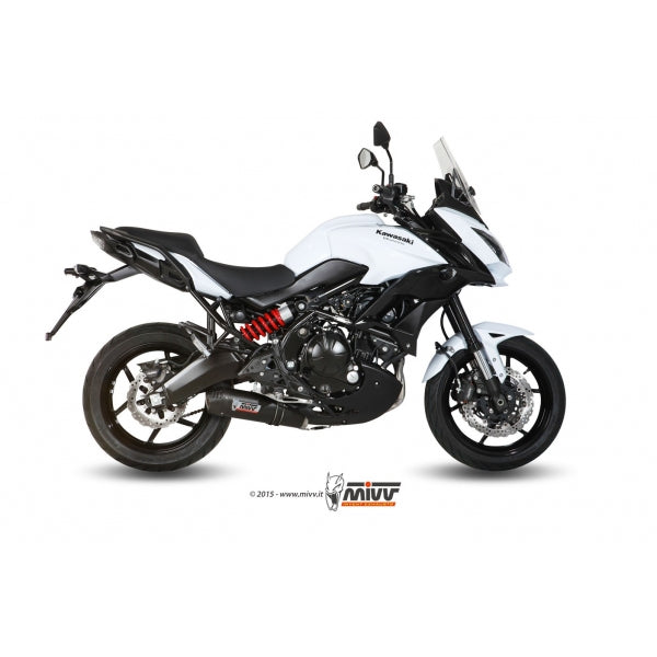 MIVV FULL SYSTEM 2x1 OVAL CARBON WITH CARBON CAP KAWASAKI VERSYS 650 2015-21