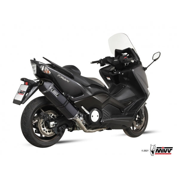 MIVV FULL SYSTEM 2x1 SPEED EDGE BLACK YAMAHA T-MAX 530 2012-16