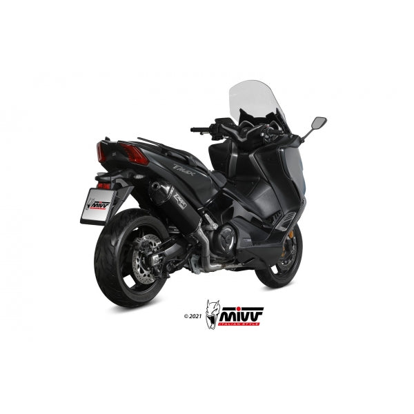 MIVV FULL SYSTEM 2x1 SPEED EDGE BLACK YAMAHA T-MAX 530 2017-19 / T-MAX 560 2020-21