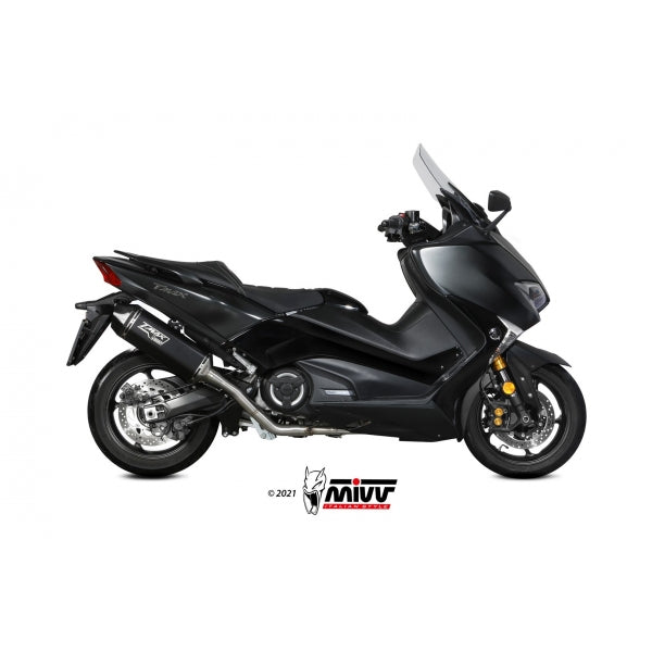 MIVV FULL SYSTEM 2x1 SPEED EDGE BLACK YAMAHA T-MAX 530 2017-19 / T-MAX 560 2020-21