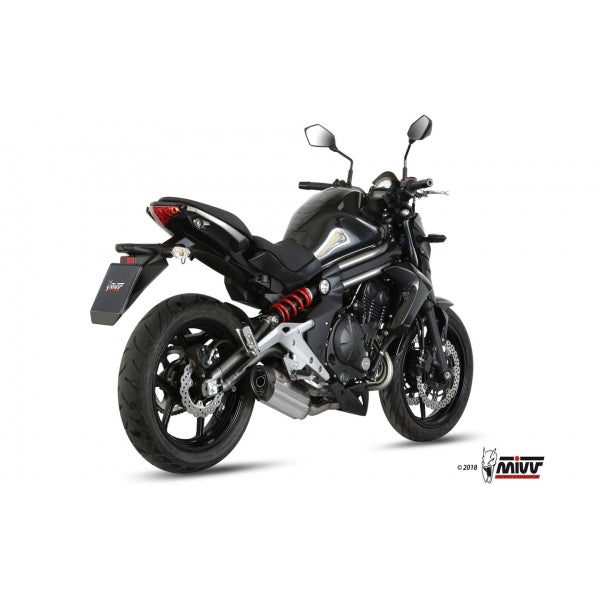 MIVV FULL SYSTEM 2x1 SUONO ST. STEEL WITH CARBON CAP KAWASAKI ER-6N / F 2012-16