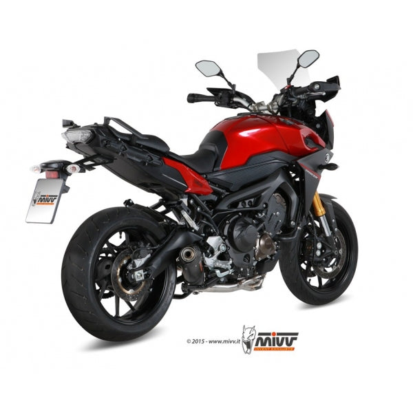 MIVV FULL SYSTEM 3x1 OVAL CARBON WITH CARBON CAP YAMAHA Tracer 900 / GT / FJ-09 2013-20