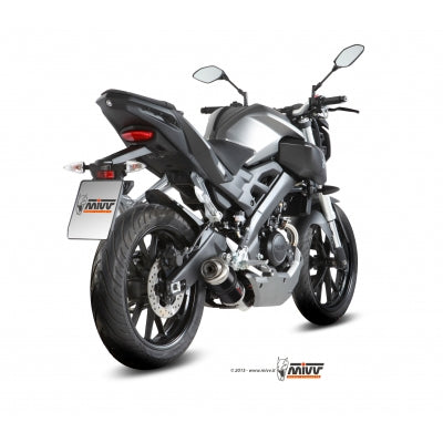 MIVV FULL SYSTEM 1x1 GP BLACK YAMAHA MT-125 2015-19 / YZF R125 2014-18