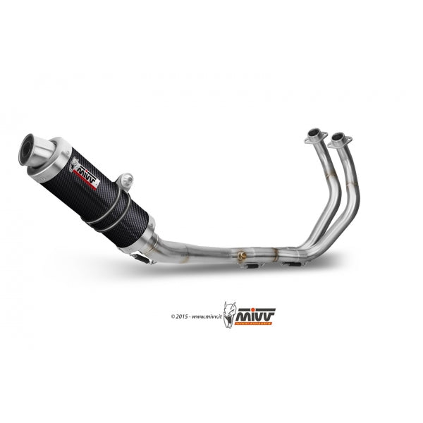 MIVV SISTEMA COMPLETO 2x1 GP CARBON YAMAHA MT-07 / FZ-07 2014-24