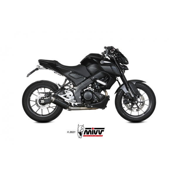 MIVV FULL SYSTEM 1x1 GPpro BLACK YAMAHA MT-125 2020-24 / YZF R125 2019-24
