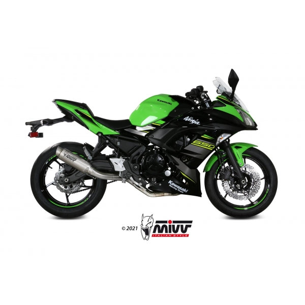 MIVV FULL SYSTEM 2x1 GPpro TITAN KAWASAKI NINJA 650 / Z650 2017-23