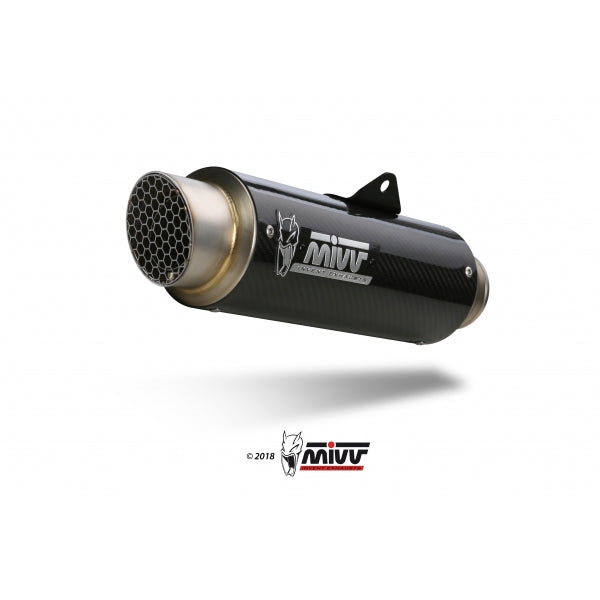 MIVV FULL SYSTEM 2x1 GPpro CARBON KAWASAKI NINJA 650 2017-23 / Z650 2017-23 (MODELOS 1 SONDA LAMBDA)