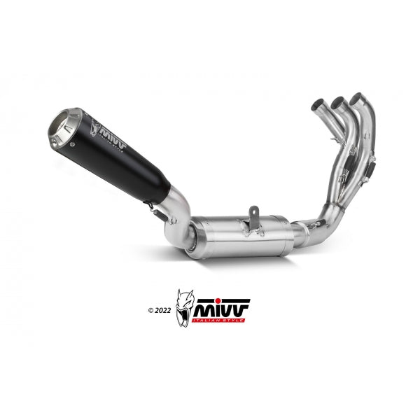 MIVV SISTEMA COMPLETO 3x1 X-M1 BLACK YAMAHA MT-09 / SP / FZ-09 2021-23