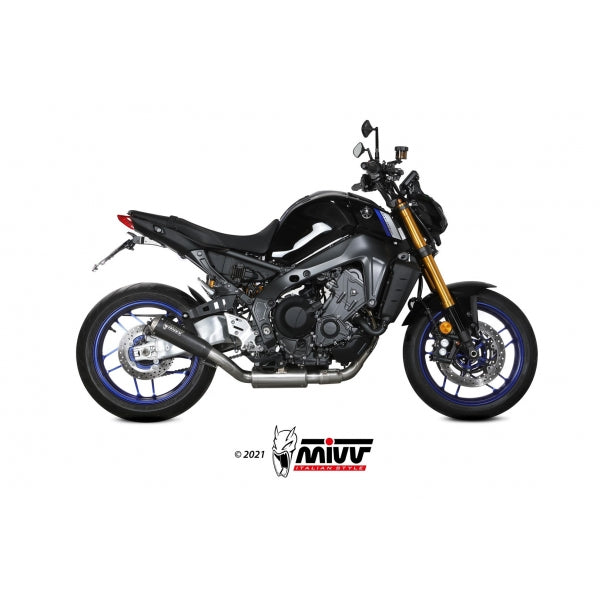 MIVV SISTEMA COMPLETO 3x1 X-M1 BLACK YAMAHA MT-09 / SP / FZ-09 2021-23