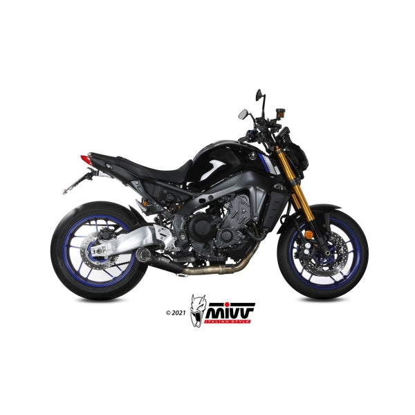 MIVV FULL SYSTEM 3x1 X-M5 BLACK YAMAHA MT-09 / SP / FZ-09 2021-23