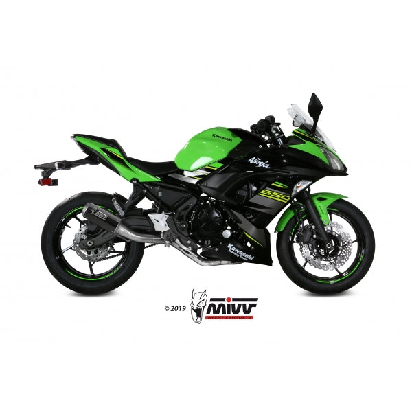 MIVV FULL SYSTEM 2x1 MK3 CARBON KAWASAKI NINJA 650 / Z650 2017-23