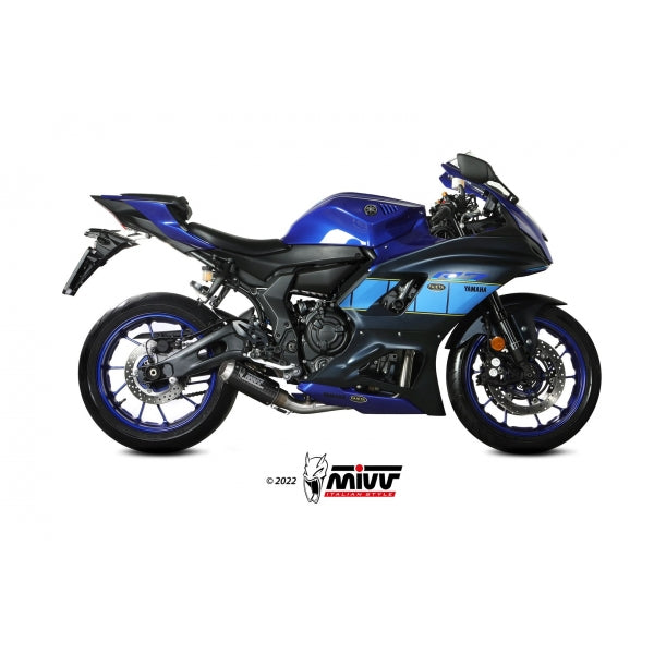 MIVV SISTEMA COMPLETO 2x1 MK3 CARBON YAMAHA YZF R7 2022-24