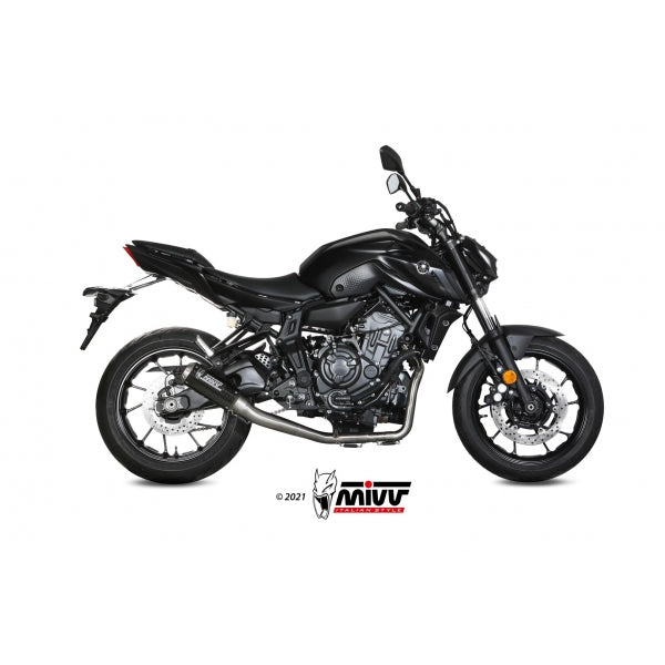 MIVV SISTEMA COMPLETO 2x1 MK3 CARBON YAMAHA MT-07 / FZ-07 2014-24