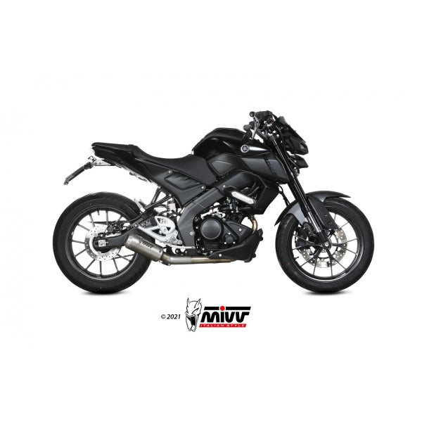 MIVV FULL SYSTEM 1x1 MK3 ST. STEEL YAMAHA MT-125 2020-24 / YZF R125 2019-24