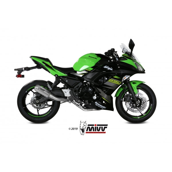 MIVV FULL SYSTEM 2x1 MK3 ST. STEEL KAWASAKI NINJA 650 / Z650 2017-23