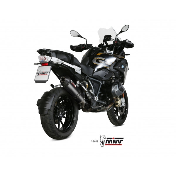 MIVV SLIP-ON OVAL CARBON WITH CARBON CAP BMW R 1250 GS / Adventure 2019-23