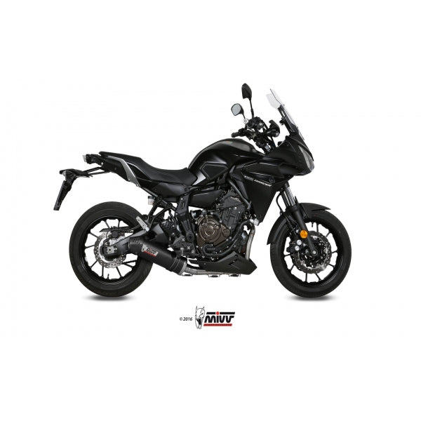 MIVV SISTEMA COMPLETO 2x1 OVAL CARBON WITH CARBON CAP YAMAHA Tracer 700 / GT / Tracer 7 2016-24