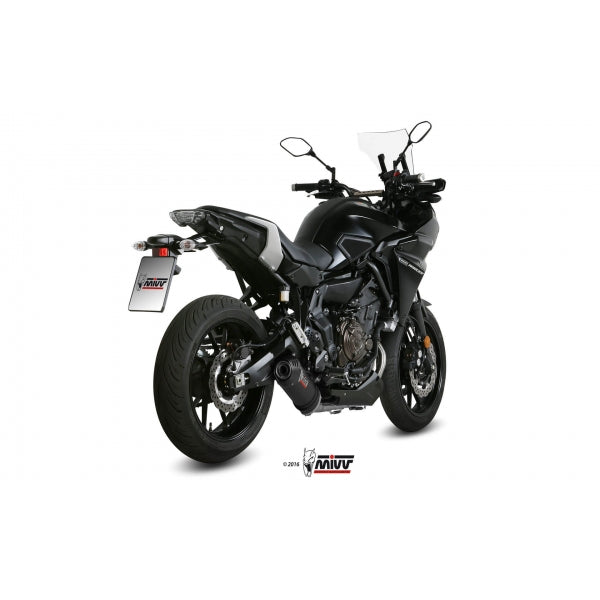 MIVV SISTEMA COMPLETO 2x1 OVAL CARBON WITH CARBON CAP YAMAHA Tracer 700 / GT / Tracer 7 2016-24