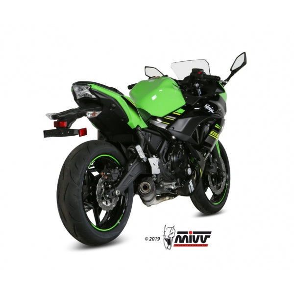 MIVV FULL SYSTEM 2x1 OVAL TITAN WITH CARBON CAP KAWASAKI NINJA 650 / Z650 2017-23