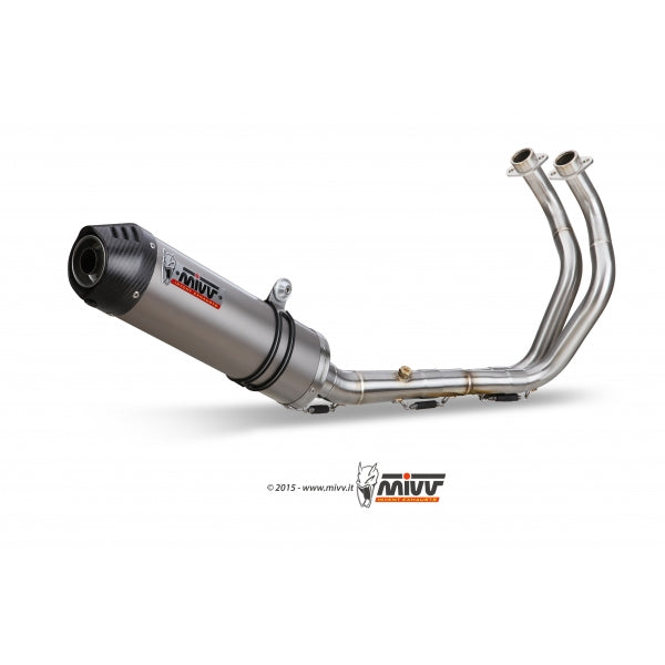 MIVV SISTEMA COMPLETO 2x1 OVAL TITAN WITH CARBON CAP YAMAHA Tracer 700 / GT / Tracer 7 2016-24