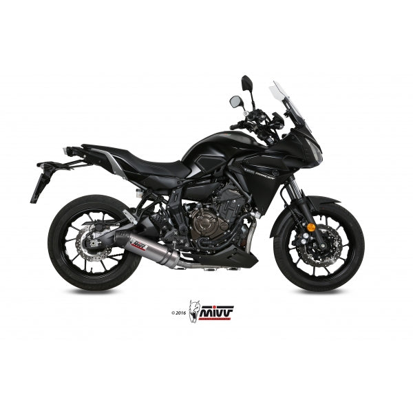 MIVV SISTEMA COMPLETO 2x1 OVAL TITAN WITH CARBON CAP YAMAHA Tracer 700 / GT / Tracer 7 2016-24